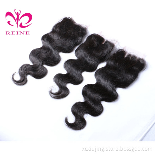 Nice Textures body wave  Brazilian/peruvian/malaysian/indian hd Lace Closures Pieces In Dubai